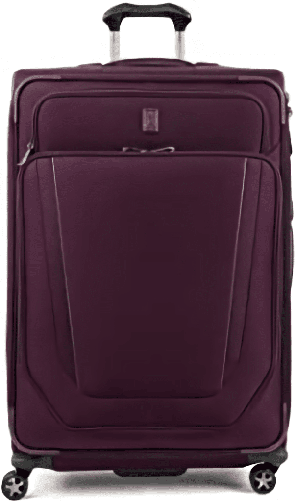 Travelpro Crew Versapack Softside Expandable Spinner Wheel Luggage, Perfect Plum, Checked-Large 29-Inch