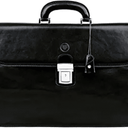 Maxwell Scott Men’s Fine Quality Italian Leather 17inche Laptop Computer Bag -